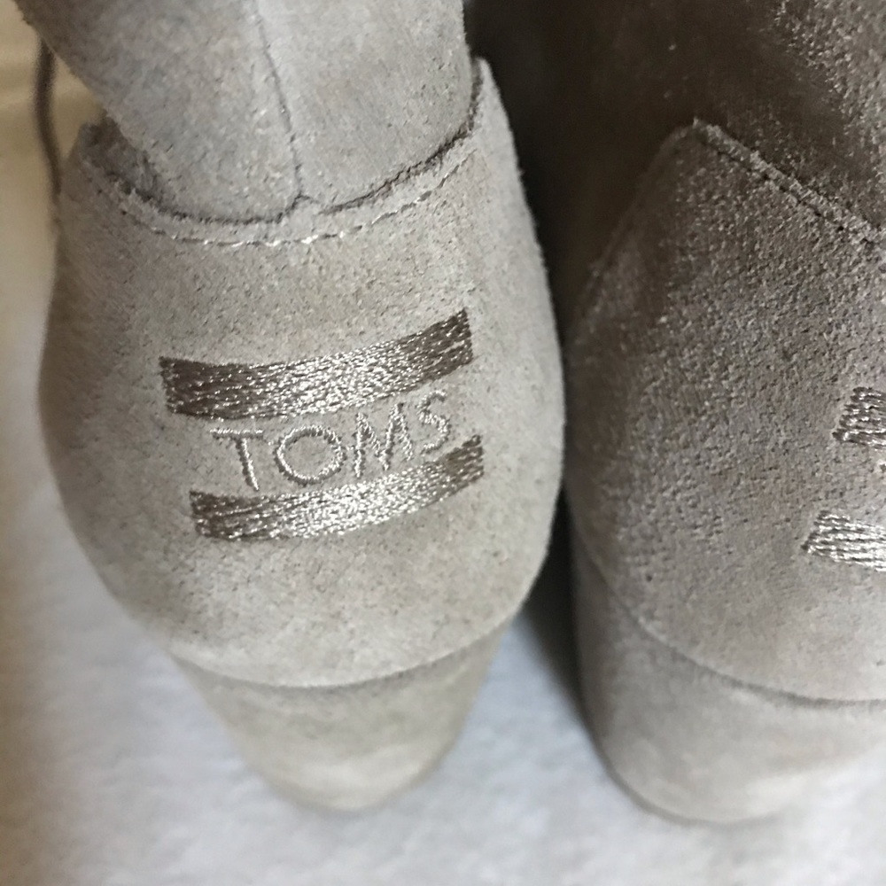 TOMS kala women’s lace-up boots desert Taupe - Picture 4 of 8